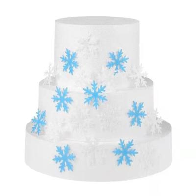 China Disposable Edible Snowflakes Wafer Paper For Cakes for sale