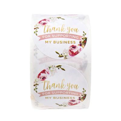 China Waterproof Thank You Decorative Gift Box Rolls Sticker for sale