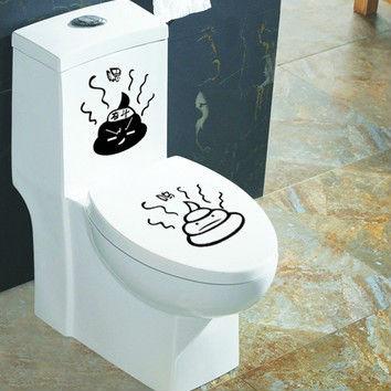 China Waterproof Decorative Sticker Toilet Sticker for sale