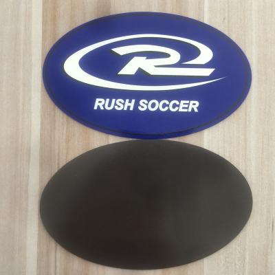 China Outdoor Waterproof+Eco-friendly Oval Shape Waterproof Custom Cut Printed Magnet Vinyl Sticker for sale