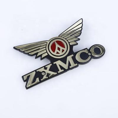 China Body Factory Customized 3d Stickers Chromed Plastic Engine Emblem With ZXMCO Logo And Adhesive for sale