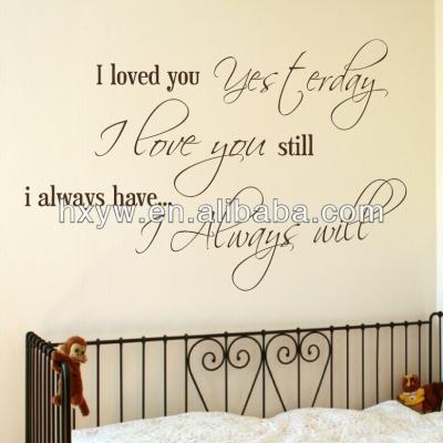 China WALL STICKER Warming words wall stickers for sale