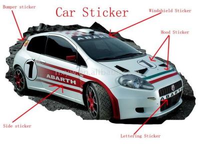 China body stickers car decal and sticker for sale