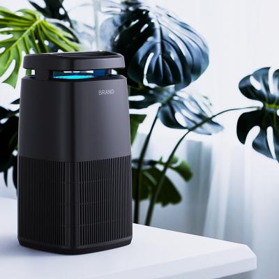 China 2021 New Hotel Air Purifier HEPA Purifier With Colorful Mood Lights for sale