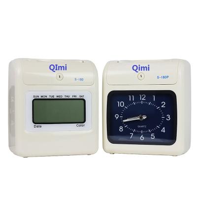 China Factory Supply Employee Time Clock OEM Digital Card Punch Time Recorder 4 Column 27*18*30cm for sale