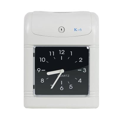 China Factory outlet automatically time tracking time clock device punched card machine audio type, punched card clock NC; GUA 188*86 mm for sale