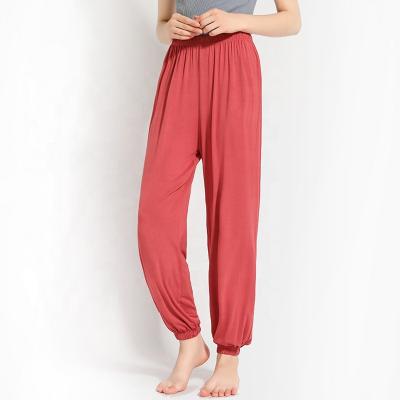 China Soft And Comfortable High Waist Breathable Wide Leg Plus Size Women Pants, Pajama Pants for sale