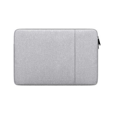 China China Factory Directly Gray Color-13 Inch High Quality Environmental Leather Waterproof Nylon Business Men Laptop Sleeve Bag For MacBook for sale