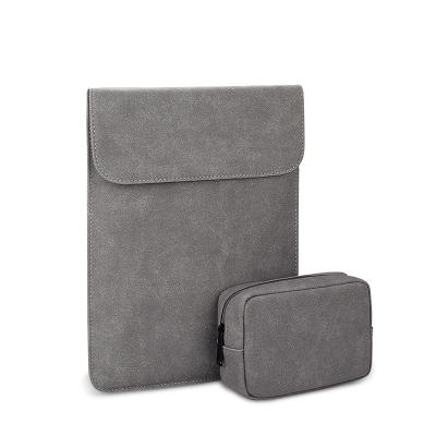 China Environmental PU Leather Dark Gray - Ultra-thin Laptop Sleeves For MacBook 14