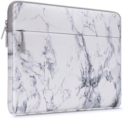 China Hot-Sales Environmental Leather Gray Color Marble Laptop Sleeves PU Amazon Ebay For Macbook/Surface/HP Classic Fashion Style Notebook Case 13-15Inch for sale