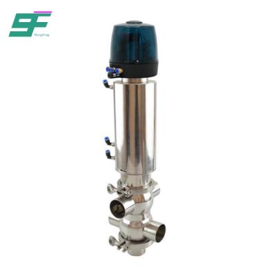 China General ShengFeng Sanitary Stainless Steel 316L Mix Proof Valve With CIP Cleaning Nozzle for sale