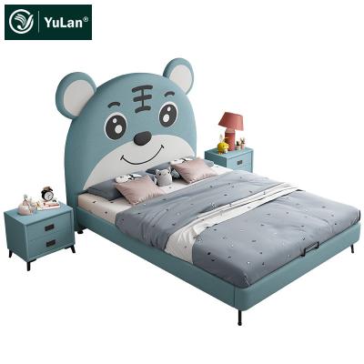 China Other American Solid Wood Children's Bed Boy Single Bed Wood Tiger Bed for sale