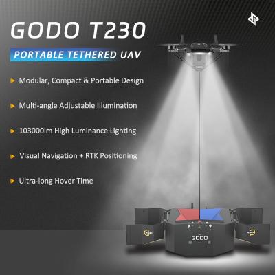 중국 GODO T230 휴대용 테더링 UAV 시스템 판매용