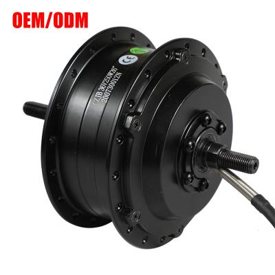 China Two series CZJB-90TZ 250W CE approved helical gear shaft side left disc-brake ebike rear hub motor for sale