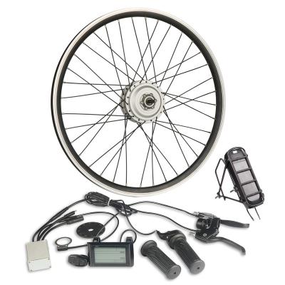 China 90Q 250w front ebike hub bldc motor ebike conversion kit with rim and spoke 700c 16