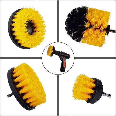 China 3Pcs Viable Detailing Brush Kit Drill Brush 2/3.5/4 Inch Household Electric Drill Toilet Brush Set for sale