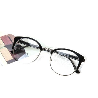 China Fashionable Metal Temple Glasses CP Eyewear PC Optical Frames Blue Light Blocking Cat Eye Unisex Prescription Computer Gaming Glasses Sights for sale