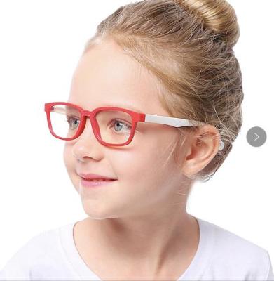 China New Fashionable Optical Frame Customized Children's Anti-Blue-Ray Glasses With Soft Silicone Optical Frame for sale