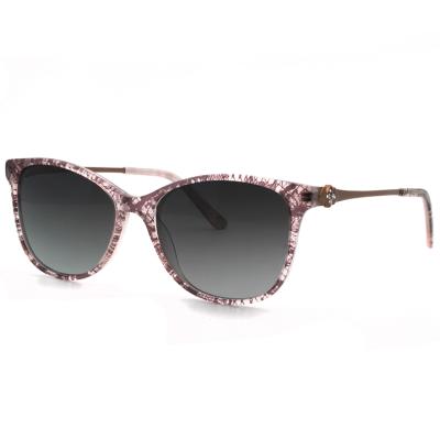 China Newest Arrival Fashion Sunglasses Fashion Acetate Sunglasses Diamond Decoration Polarized Lens 9603 for sale