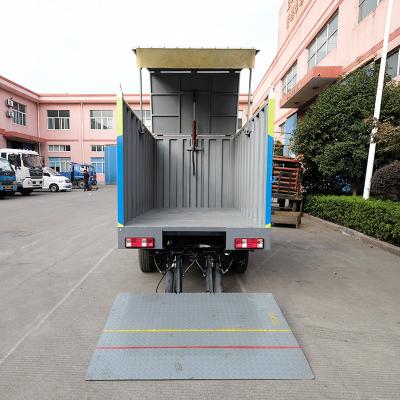 China Hanging Barrel Garbage Can Truck Open Type High Capacity Mini Garbage Truck for sale