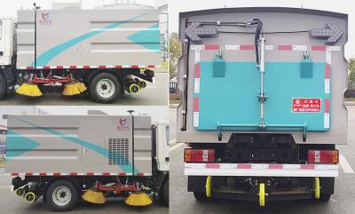 China Touchdown Pressure Road Sweeper Truck Hydraulic Control And Automatic Replenishment for sale