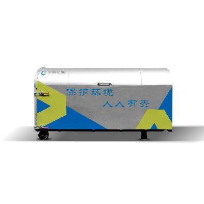 China Large Garbage Containers  Refuse Collector Lift Large Garbage Bin Sorting And Recycling for sale