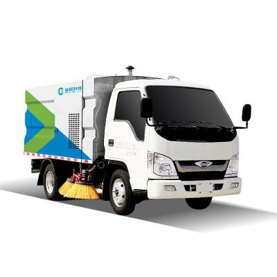 China Touchdown Pressure Road Sweeper Truck Hydraulic Control And Automatic Replenishment for sale