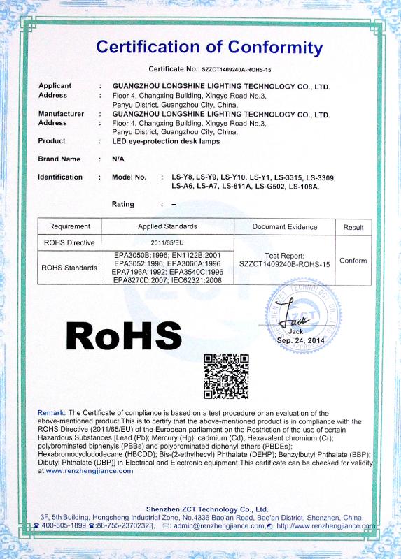 RoHS - Longshine Technology (Zhongshan) Co., Ltd.