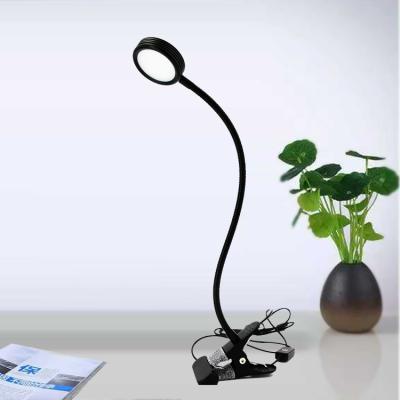 China Gooseneck Design Wholesale USB Switch Line Control Led Desk Lamp With USB Clip Desk Lamp Led Desk Reading Light for sale