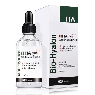 China Bleaching Whitening Pure Hyaluronic Acid Serum Moisturize Face Nicotinamide Anti Aging Bleaching Facial Essence for sale