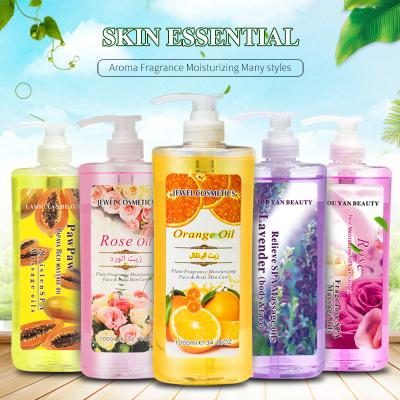 China Hot Selling Hydrate Moisturizer Cream Beauty Skin Care Pure Essential Oil SPA Whitening Body Oil and Facial Massage Oil for sale