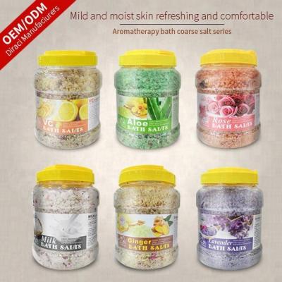 China Body Body OEM QIANBAIDAI SPA Coarse Grain Oil Bath Rose Lavender Aloe Milk Fragrance Deep Clean Sea Salt 3kg for sale