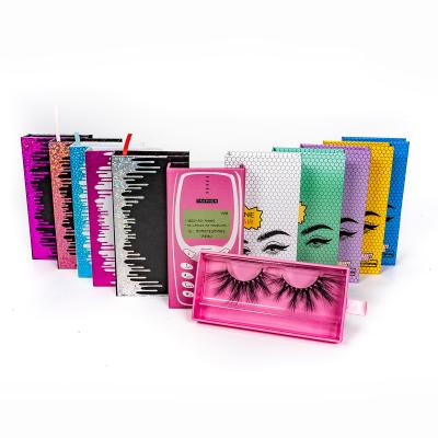 China Natural soft synthetic false lash strips natural eyelash wholesale with custom lash box for sale