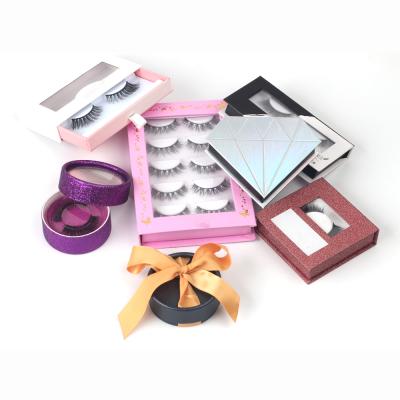 China 2020 real mink eye eyelash lash 3d eyelash crate empty lash packing box custom cute natural soft mink eyelash packaging box for sale