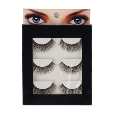 China Best Natural Soft Cruelty Free Natural Eye Lashes False Mink Lashes Set for sale