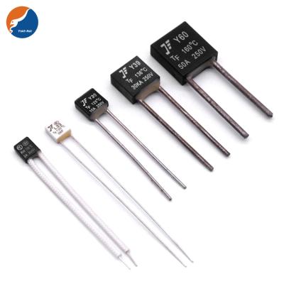 China Home Appliances Heat 250V Radial Lead Wire Temperature Plastic Radial Cutout Element PSE RF RH Relay Square Type Thermal Fuse for sale