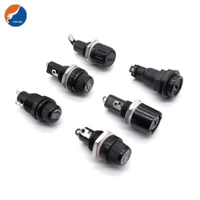 China Automotive Instant Fit Mini Panel Mount Mounting Fuse Holder For 5x20 6x30 6x30 10x38 Glass Ceramic Fuse for sale