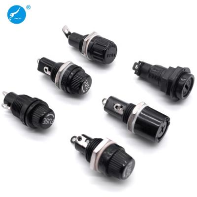 China 5X20m 6x30mm 10x38mm 6.3A 10A 250V Glass Tube Fuse Holder Automotive Ceramic Panel Mounted Mount Fuse Holder for sale