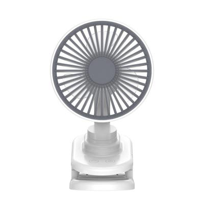 China Newest Design 18650 Battery Operated Oscillating / Rechargeable Auto Swing Rotating UB Desktop Portable Mini Fan for sale