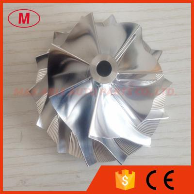 China RHF55 48.62/65.00mm 7+7 blades high performance aluminum 2618/Billet compressor wheel for viet à venda