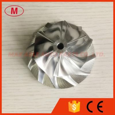 China GT30 52.80/76.13mm 6+6 blades Turbocharger aluminum 2618/milling/billet compressor wheel à venda