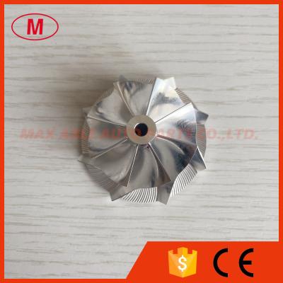 China TD03 10T reverse 35.57/46.00mm 8+0 blades high performance turbo milling/aluminum 2618/billet compressor wheel for 49131-07005/49131-07015 N54B30 Twin Turbo for sale