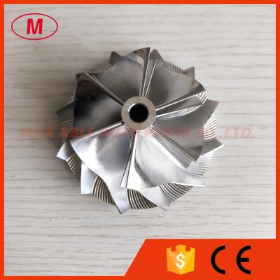 China RHF55 48.62/65.00mm 6+6 blades high performance Turbo aluminum 2618/Billet compressor wheel à venda