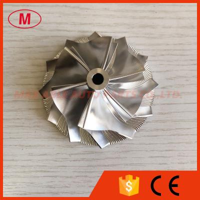 China GT30 53.14/71.55mm 6+6 blades point milling turbocharger milling/aluminum 2618 /billet compressor wheel à venda