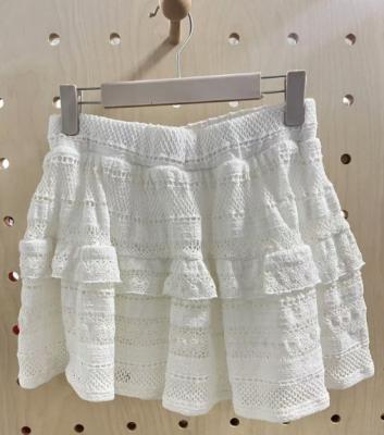 China Breezy White Knit Crochet Skort for sale