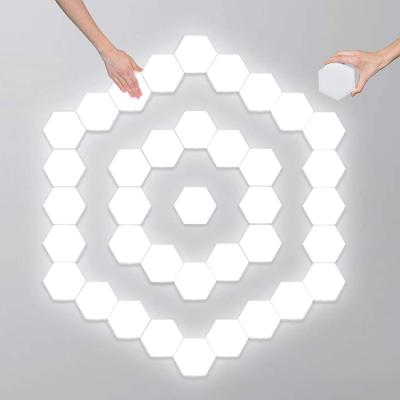 China Modern Light DIY RGB Quantum Smart Led Hexagonal Modular Touch Remote Control Creative Decoration Led Night Light for sale