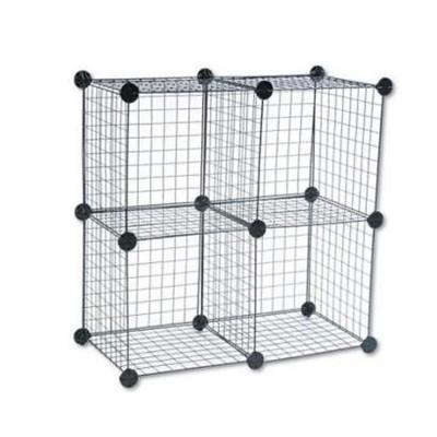 China High quality and low price flat foldable wire mesh cube in storage for sale