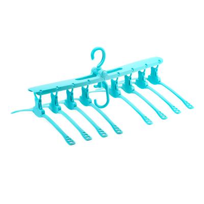 China New Design Eco-friendly 8 in 1 Multi Function Space Saving Plastic Magic Hanger for sale