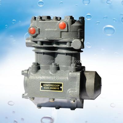 China Iron KAMAZ Two-cylinder car air truck brake compressor 5320-3509015 spare parts for kamaz for sale