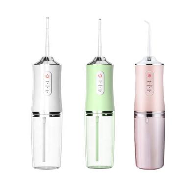 China Car 300ml Water Reservoir Dental Water Jet Oral Irrigator Tooth Cleaner Waterproof Portable Wireless Dental Water Flosser for sale